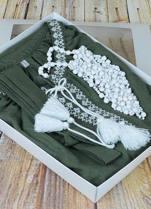 Подарочный набор платье вышиванка в "ивана купала", размеры s,m,l,xl,2xl,3xl