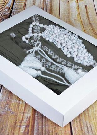 Подарочный набор платье вышиванка в "ивана купала", размеры s,m,l,xl,2xl,3xl