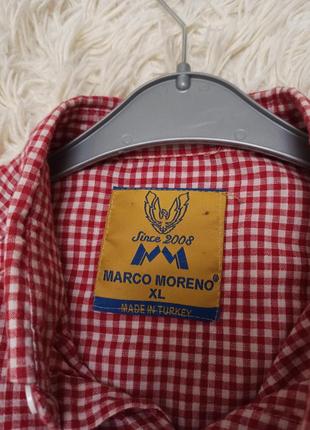 Рубашка мужская в клетку marko moreno4 фото