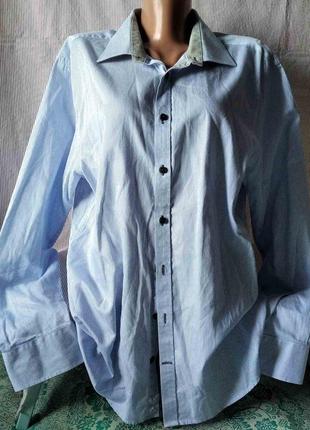 Рубашка мелкая полоска easy care