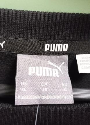 Чоловічий  світшот кофта лонгслів puma пума чорний2 фото