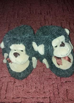 Тапки капці хутрові б/в мавпочки picnic p.40-41(26/27см)