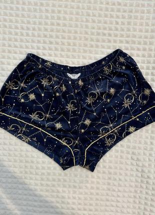 Велюрові піжамні шортики chelsea peers місяць і зірки