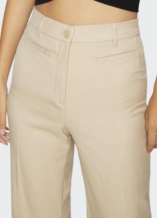 Monki structured high waist trousers прямые классические брюки брюки4 фото