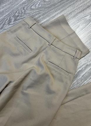 Monki structured high waist trousers прямые классические брюки брюки7 фото