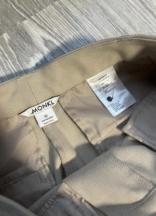 Monki structured high waist trousers прямые классические брюки брюки6 фото