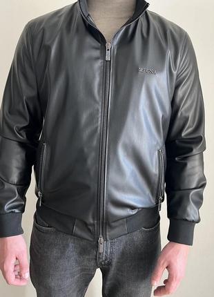 Куртка из искусственной кожи zegna1 фото