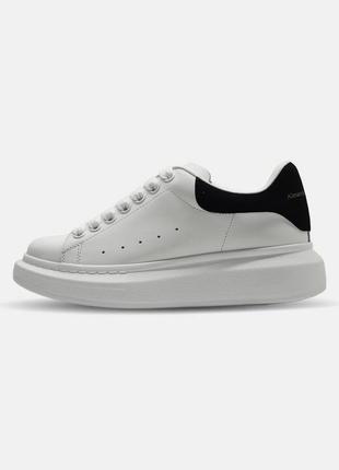 Купити стильні кросівки alexander mcqueen ivory black white