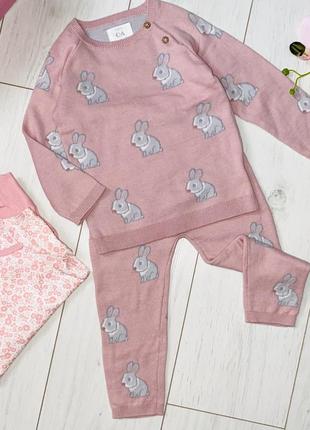 Костюм трикотажный для девочки ✅ размер: 92  ✔️бренд: c&amp;a