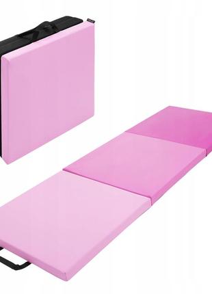 Мат гімнастичний складний 4fizjo 180 x 60 x 5 см 4fj0572 pink/light pink