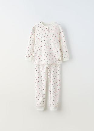 Zara kids піжама дитяча дівчача 100% бавовна