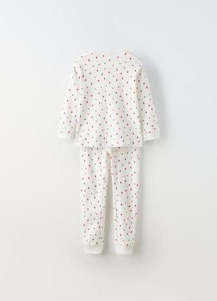 Zara kids пижама детская девчачья 100% хлопок2 фото