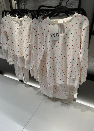 Zara kids пижама детская девчачья 100% хлопок7 фото