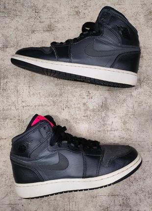 Кроссовки Air Smoke jordan 1 Mid Black Grey alle Größen von 40 47 high gs оригинал джордан высои
