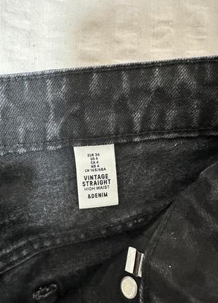 Прямі джинси чорні2 фото