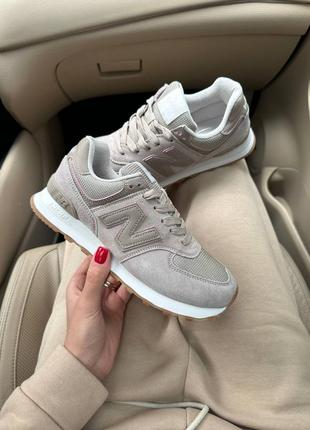 Женские кроссовки new balance 574 dark powder