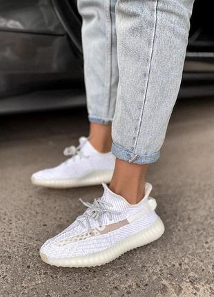Кроссовки adidas yeezy 350 v2 statik полный рефлектив5 фото