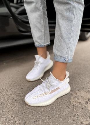 Кроссовки adidas yeezy 350 v2 statik полный рефлектив4 фото