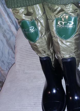 Гумові чоботи бренду makgio (греція) розмір 38 (24,5 см).