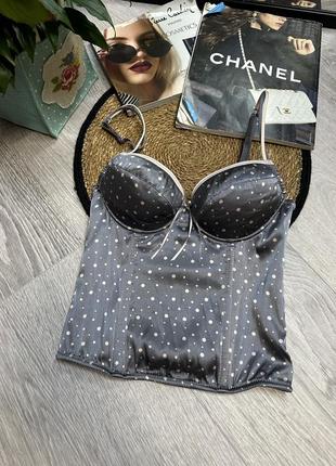 Корсет з чашками бюстгальтер корсет ліф бралет