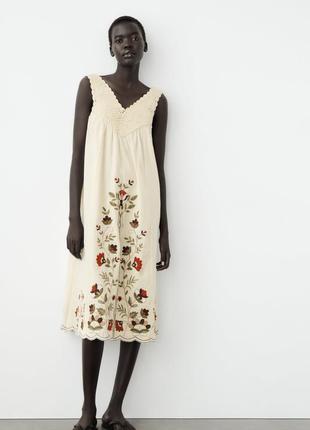 Комбінована сукня з в’язаним верхом1 фото