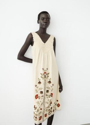 Комбінована сукня з в’язаним верхом2 фото