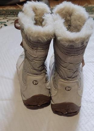Зимові черевики merrell, гірськолижня підошва, на морозм6 фото