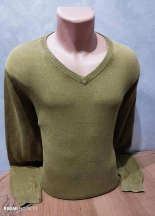 Безупречный качественный хлопковый пуловер скандинавского бренда dressmann2 фото
