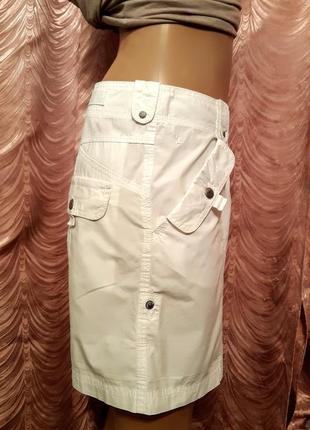 Белые шорты-бермуды 100% коттон. cherokee.46 размер.3 фото