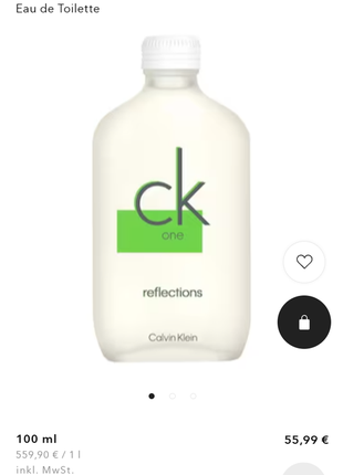 Туалетна вода ck one reflections 100 ml2 фото