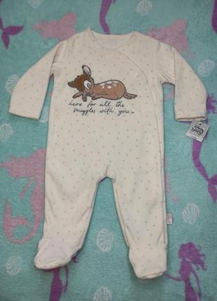 Ромпер флисовый человечек