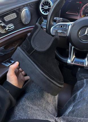 Угги черные платформа угги черные на платформе челси женские угги