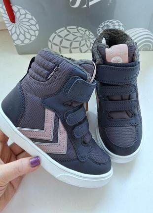 Утеплені мембранні хайтопи, черевики для дівчинки hummel stadil super poly mid вказаний 29