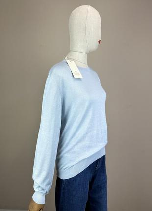 Goyo cashmere silk свитер джемпер небесный голубой кашемир шелк cos кашемир шелк кофта4 фото