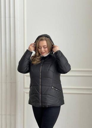 Демисезонная куртка весна осень с капюшоном