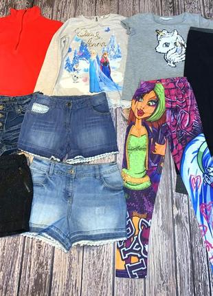 Пакет вещей для девочки 9-10 лет, 134-140 см, 9шт.