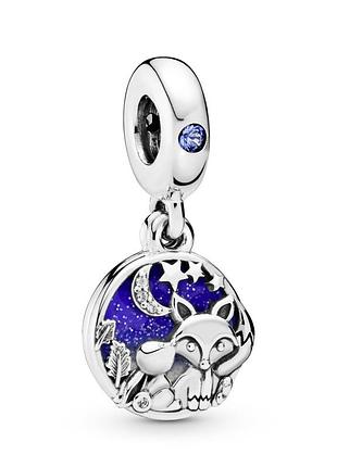 Серебряный шарм пандора 798239nmb шармик бусина подвеска лис и кролик с гравировкой надписью мультфильм серебро проба 925 новый с биркой pandora
