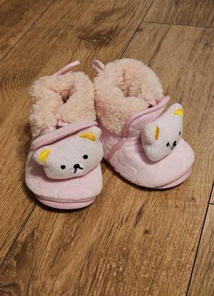 Пинетки тапочки теплые чуные тапочки размер 13 см