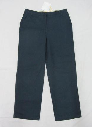 Liz Ripped брюки брюки прямые трубы темно синие размер м