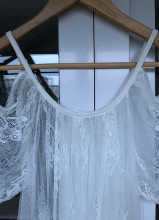 Туника из нежного гипюра, кружевное платье для фотосессии, сарафан для пляжа