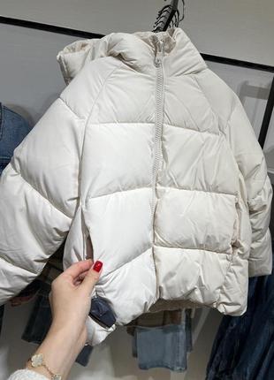В наявності! шикарна куртка zara, еко пуховик