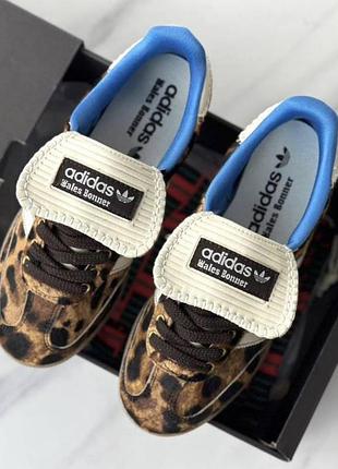 Коросівки adidas samba leopard, кроси, кеди кросівки леопардові колаборація wales bonner "pony leo"1 фото