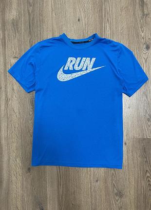 Синя футболка nike синя run  xl