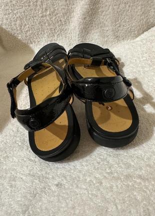 Босоножки сандали clarks unstructured 39p черные кожа5 фото