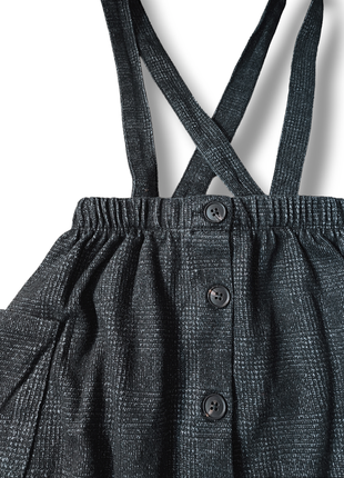 Стильная юбка на брителях школьная юбка с карманами4 фото