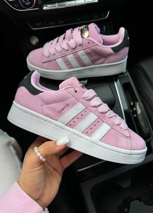 Красивейшие женские кроссовки adidas campus 00s bliss lilac pink розовые