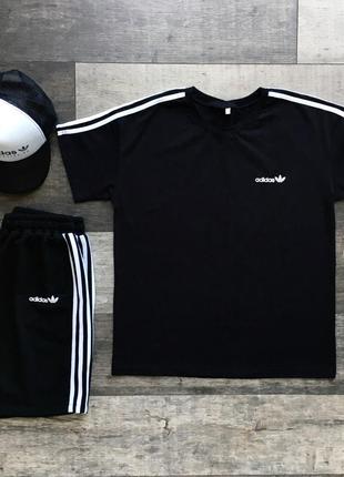 Летний комплект костюм adidas: футболка+шорты1 фото