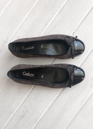 Балетки gabor из натуральной замши №10352 фото