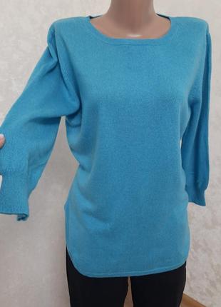 Роскошный свободный брендовый свитер джемпер шелк кашемир