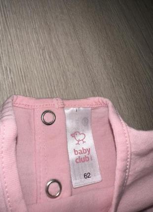 Костюм 62см 0-3м baby club, c&amp;a, костюм двойка на девочку, брюки + кофта2 фото